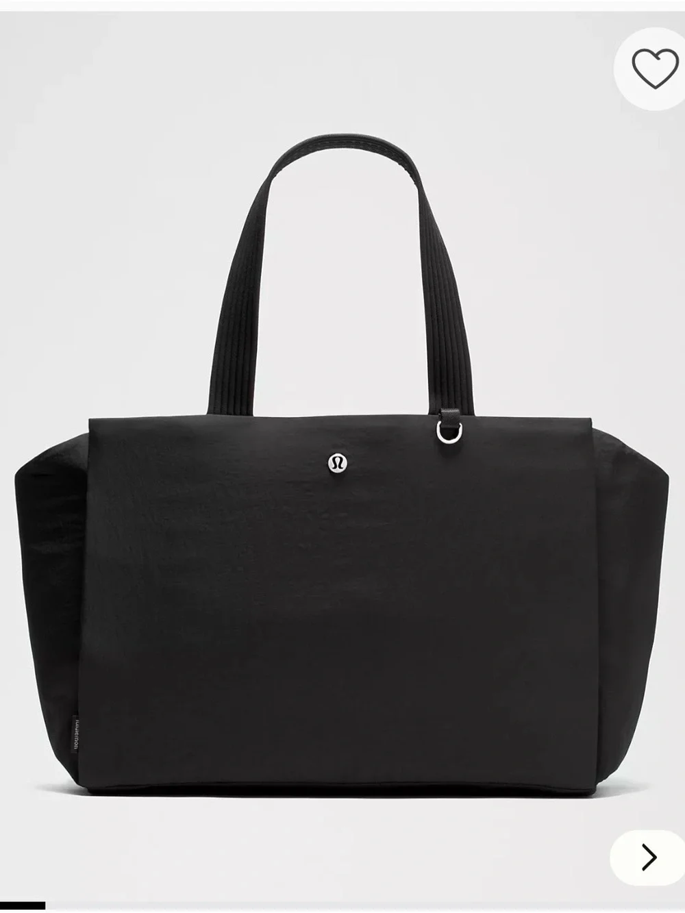 Lululemon Triple Compartment Black Tote Bag 18L